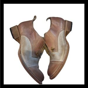 Freebird by Steven Tan and Brown Heeled Boots “Mabel” Women’s 10